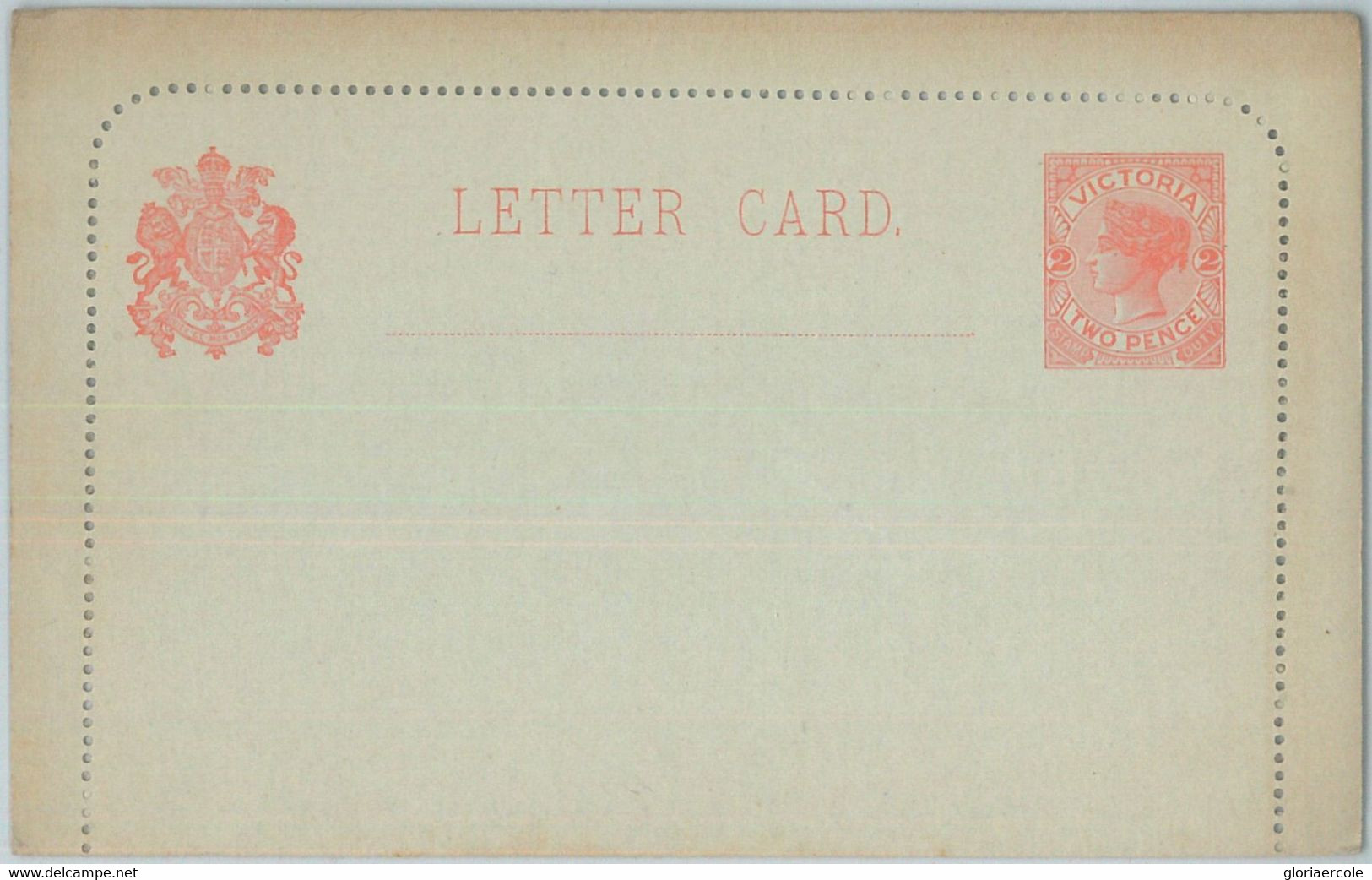 74791 - AUSTRALIA Victoria  -POSTAL HISTORY - STATIONERY Letter CARD - HG # 8 - Altri & Non Classificati