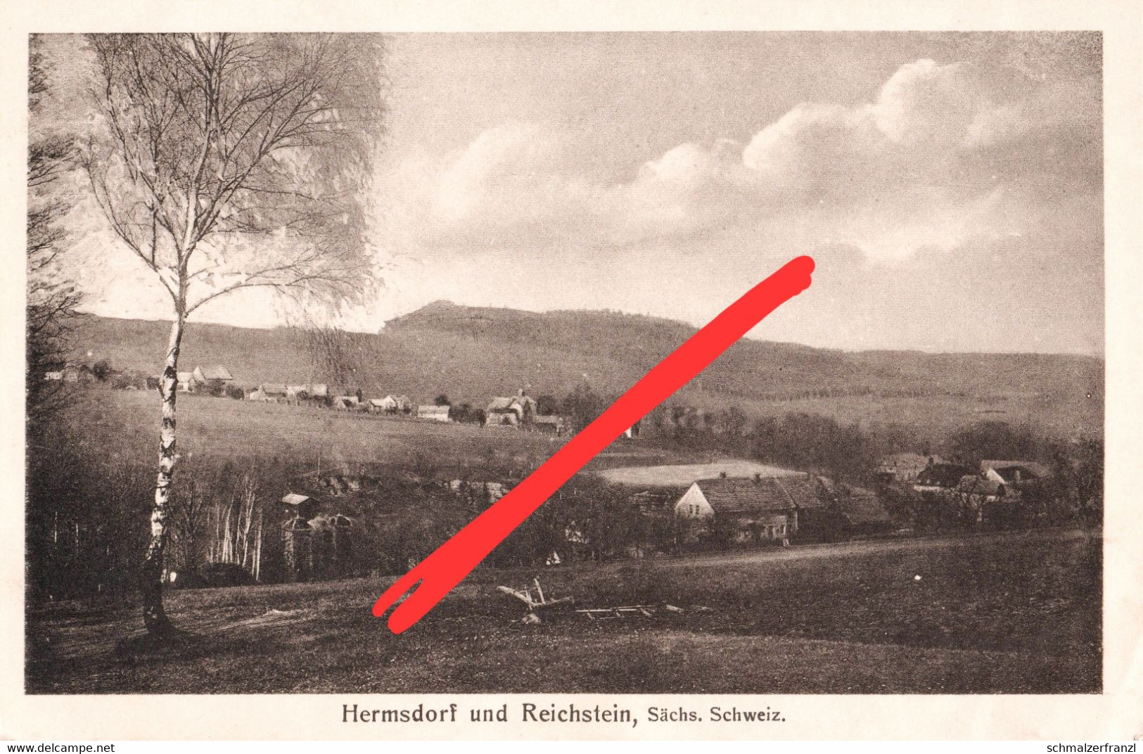 AK Hermsdorf Reichstein Rosenthal Bielatal Raum Langenhennersdorf Bahra Nikolsdorf Eiland Königstein Sächsische Schweiz - Rosenthal-Bielatal