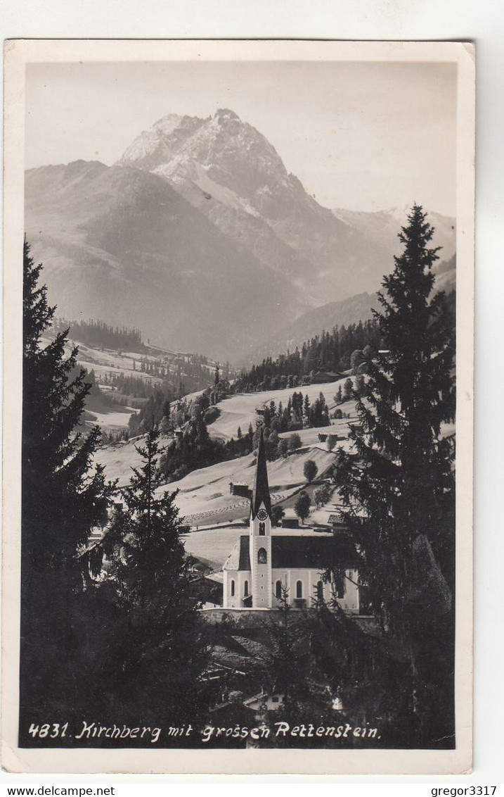 B3605) KIRCHBERG Mit Grossen RETTENSTEIN - KIRCHE Durch Bäume Aus Wald Gesehen 1941 - Kirchberg