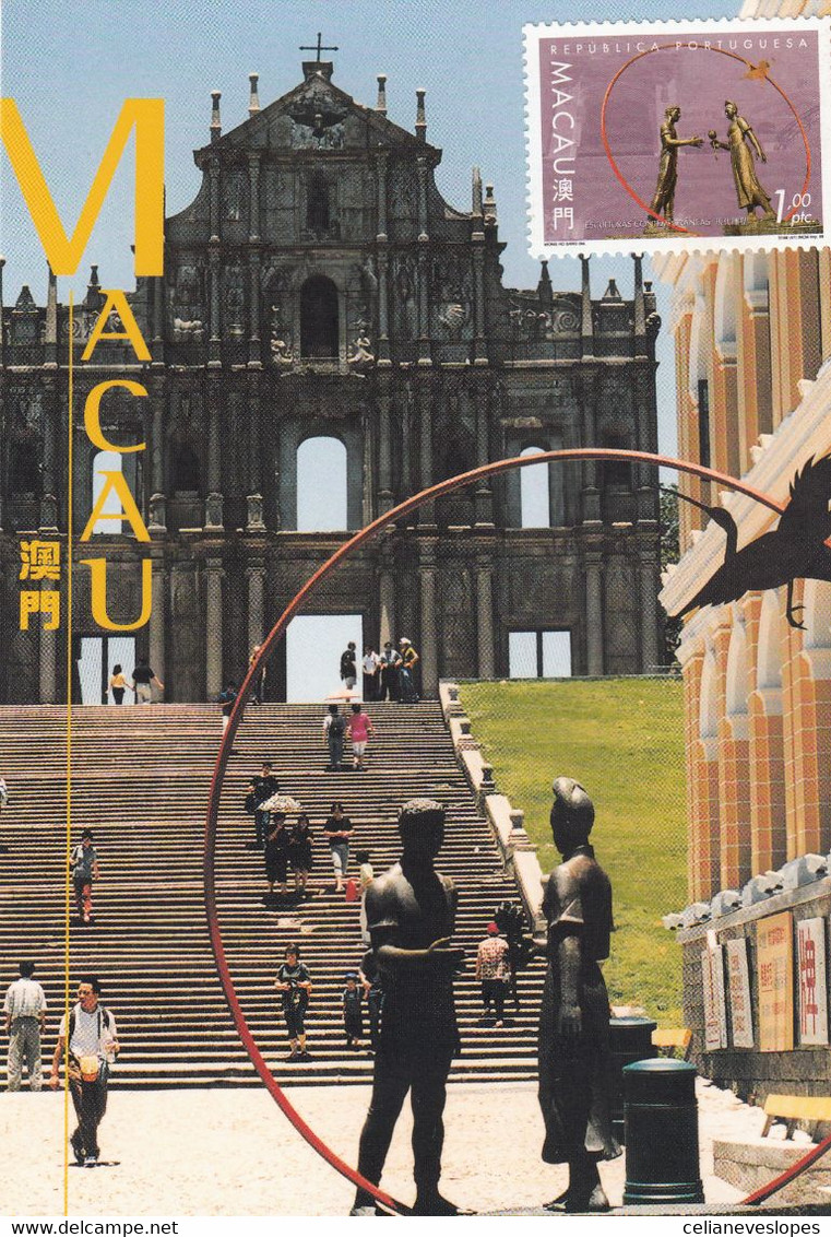 Macau, Macao, Maximum Cards, (139) Esculturas Comtemporâneas 1999 - Maximumkaarten