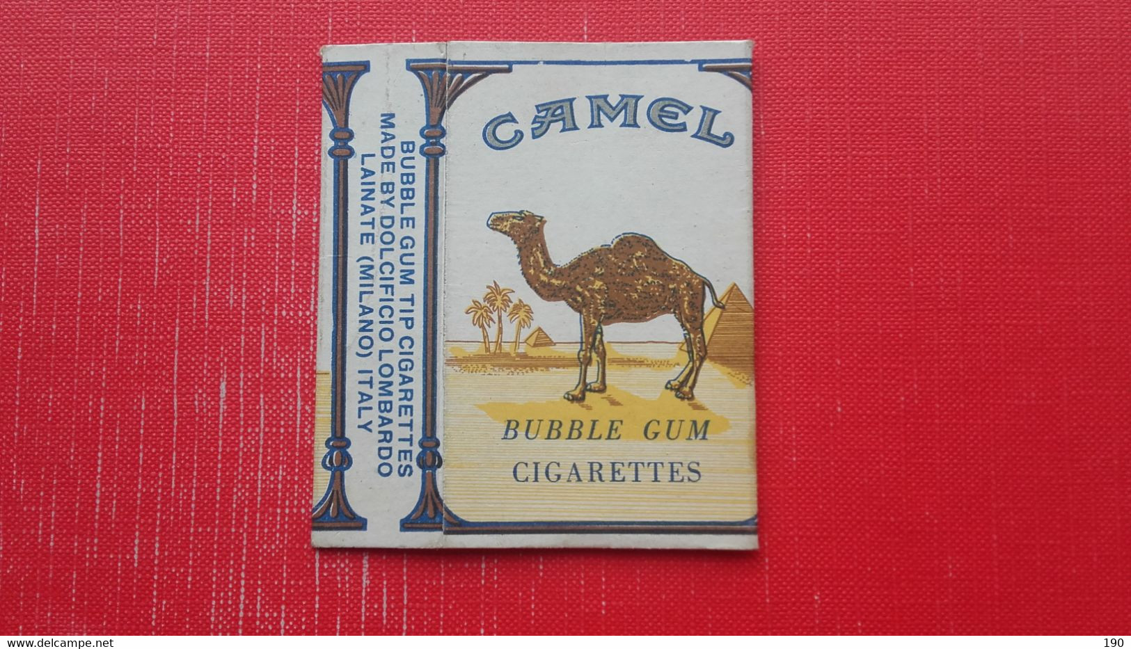 Camel Bubble Gum Cigarettes.Made By Dolcificio Lombardo.Lainate(Milano)-Italy - Material Y Accesorios