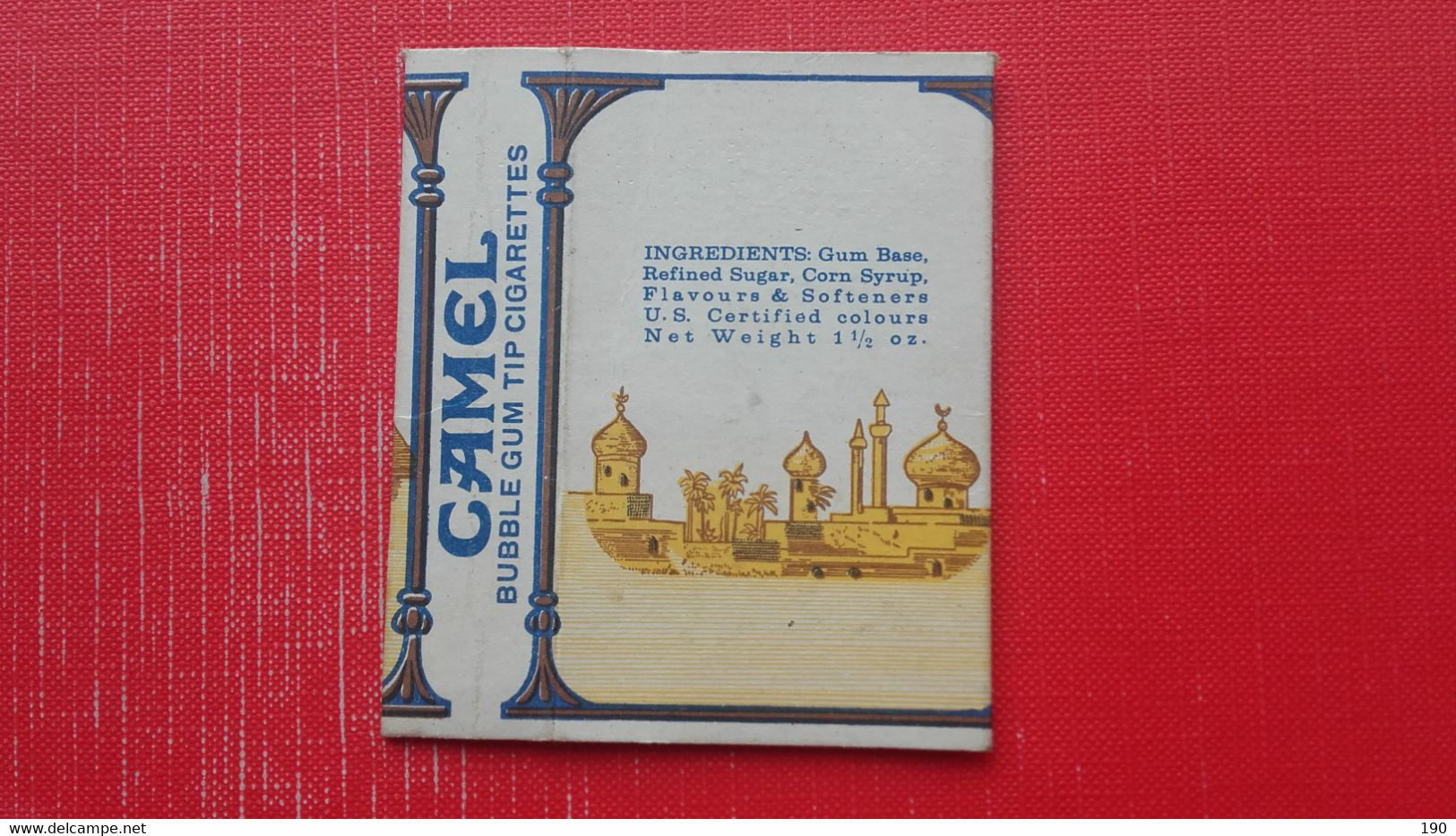 Camel Bubble Gum Cigarettes.Made By Dolcificio Lombardo.Lainate(Milano)-Italy - Supplies And Equipment