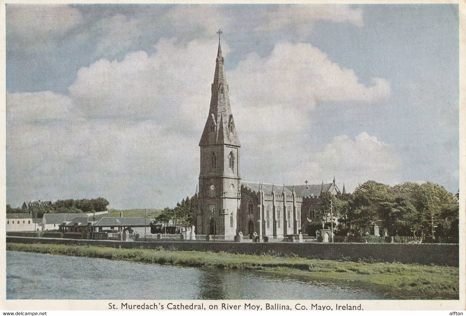 Ballina Co Mayo Ireland Old Postcard - Mayo