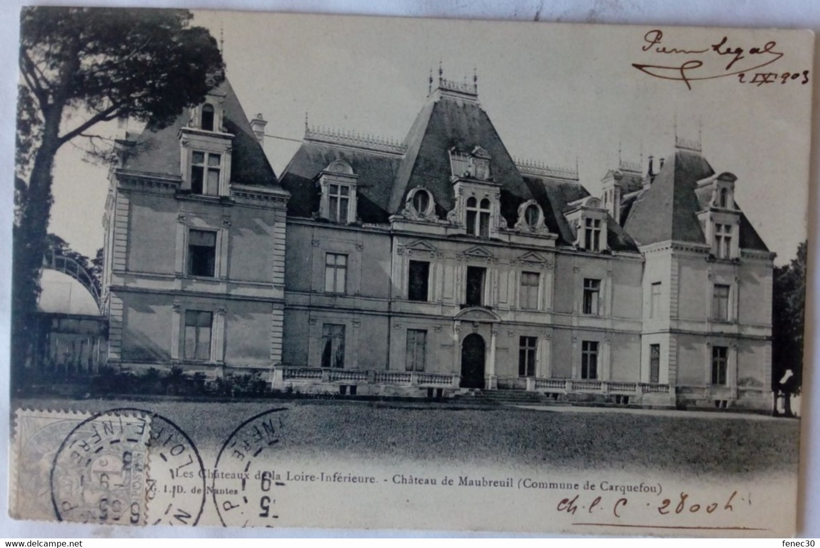 Chateaux De La Loire Inférieure  Carquefou Chateau De Maubreuil  44 - Carquefou