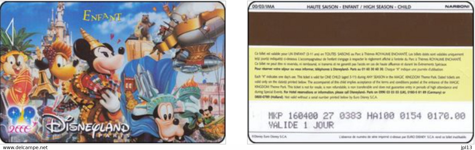 Passeport Disney - France - Disneyland Paris - Parade Imagination Enfant - Pasaportes Disney