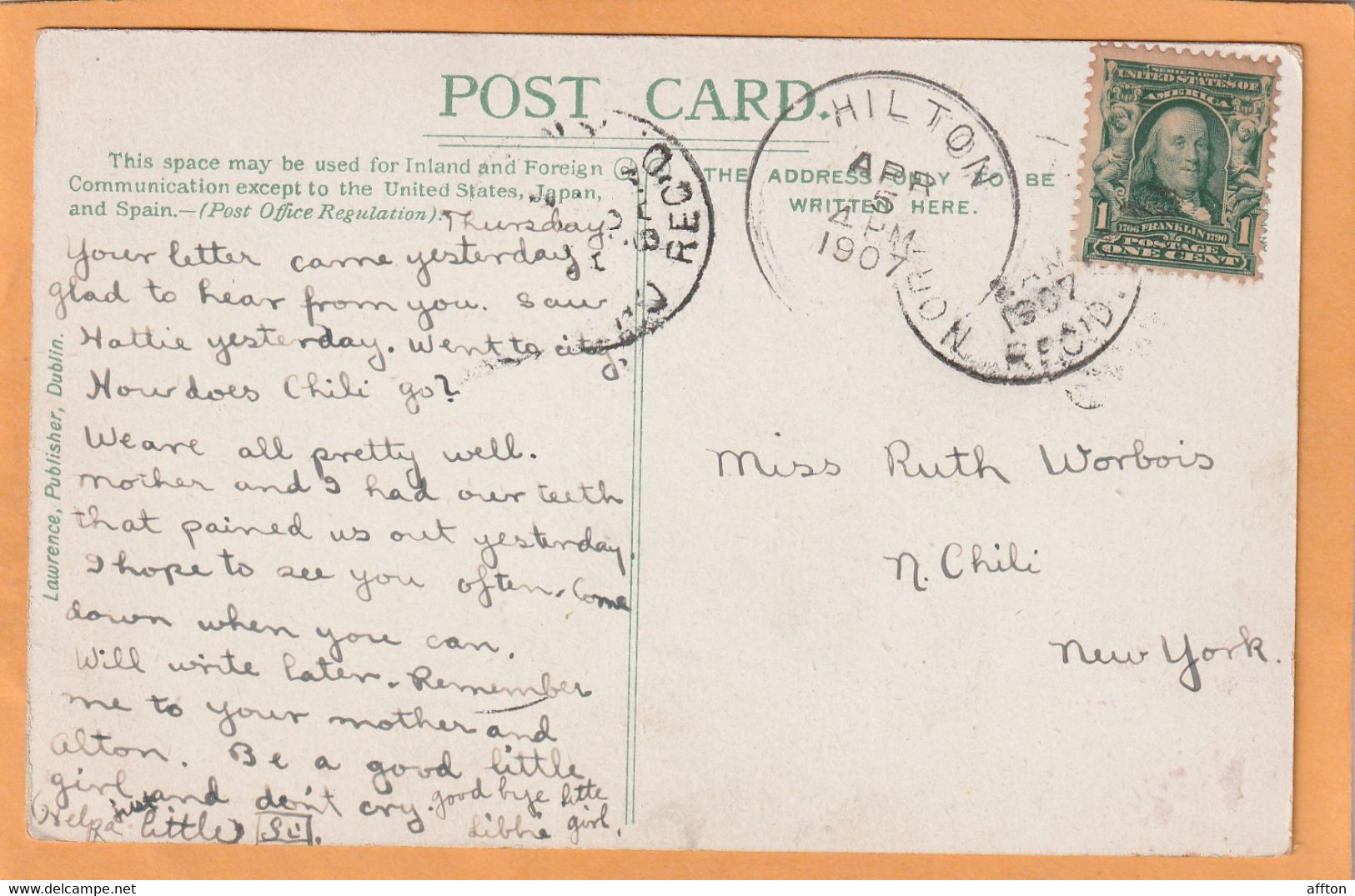 Newcastle Co Down N Ireland 1906 Postcard - Down