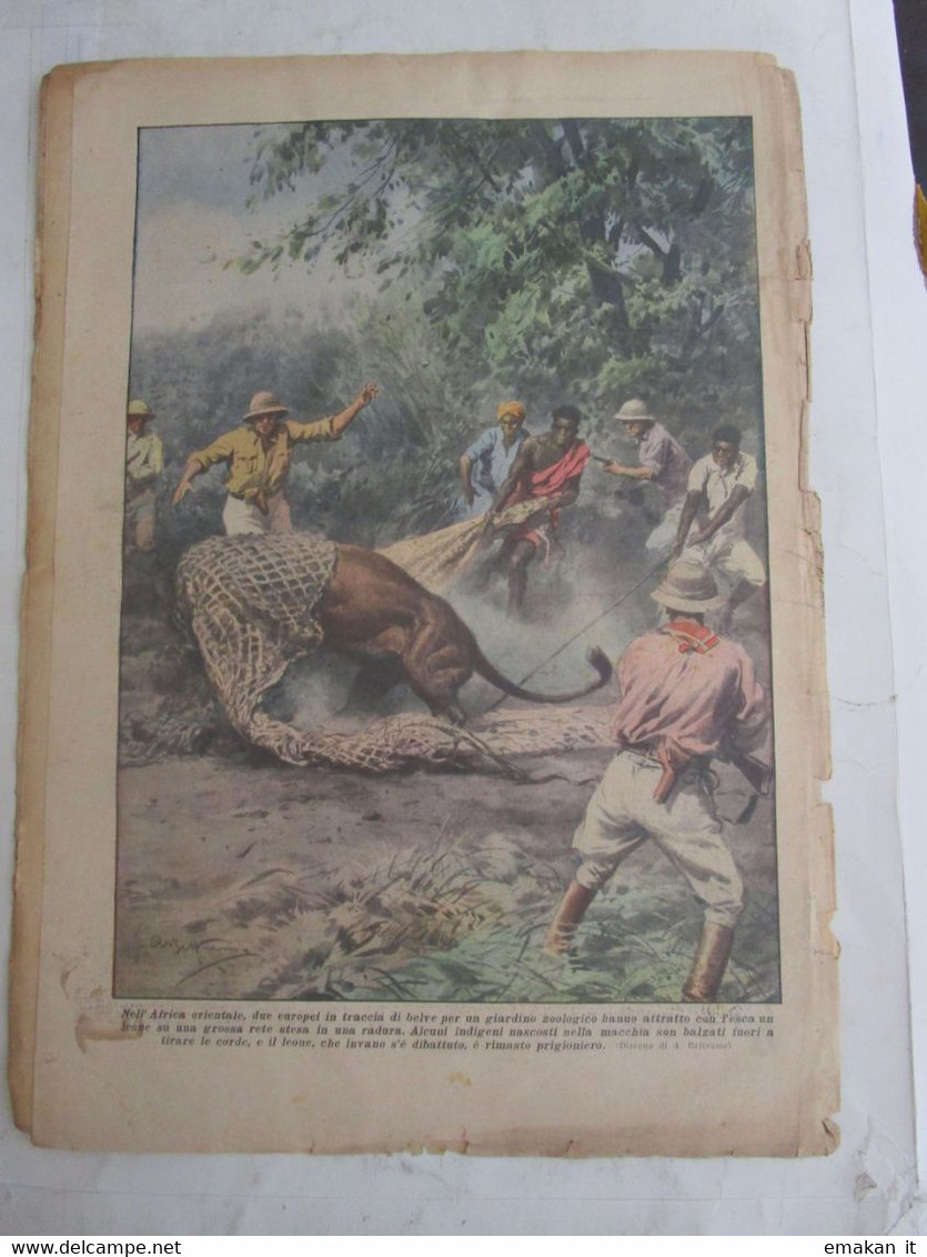 # DOMENICA DEL CORRIERE N 49 / 1929 SPOSI IN PARACADUTE / CACCIA GROSSA IN AFRICA ORIENTALE - Premières éditions