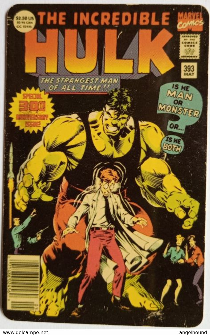 USA GTS $10 Mighty Marvel Prepaid " Marvel Comics Hulk  " - GTS