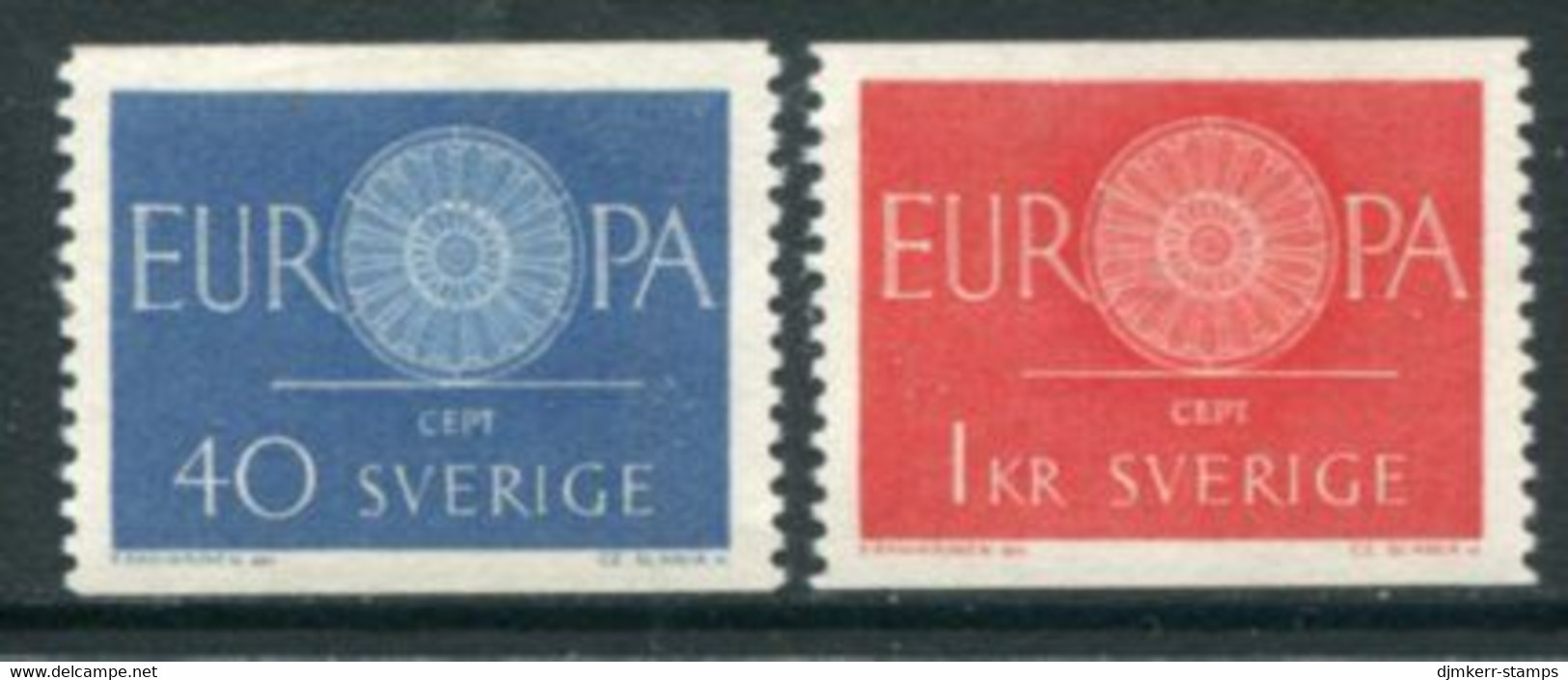 SWEDEN 1960 Europa MNH / **.  Michel 463-64 - Unused Stamps