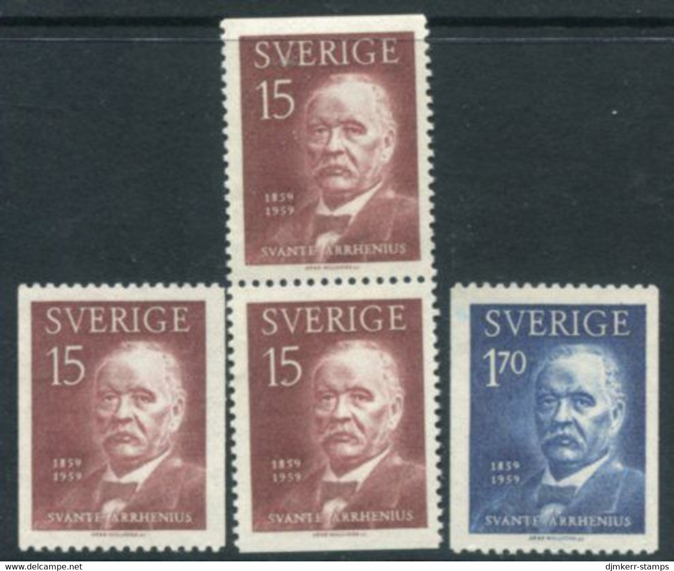 SWEDEN 1959 Arrhenius Birth Centenary  MNH / **.  Michel 453-54 - Neufs