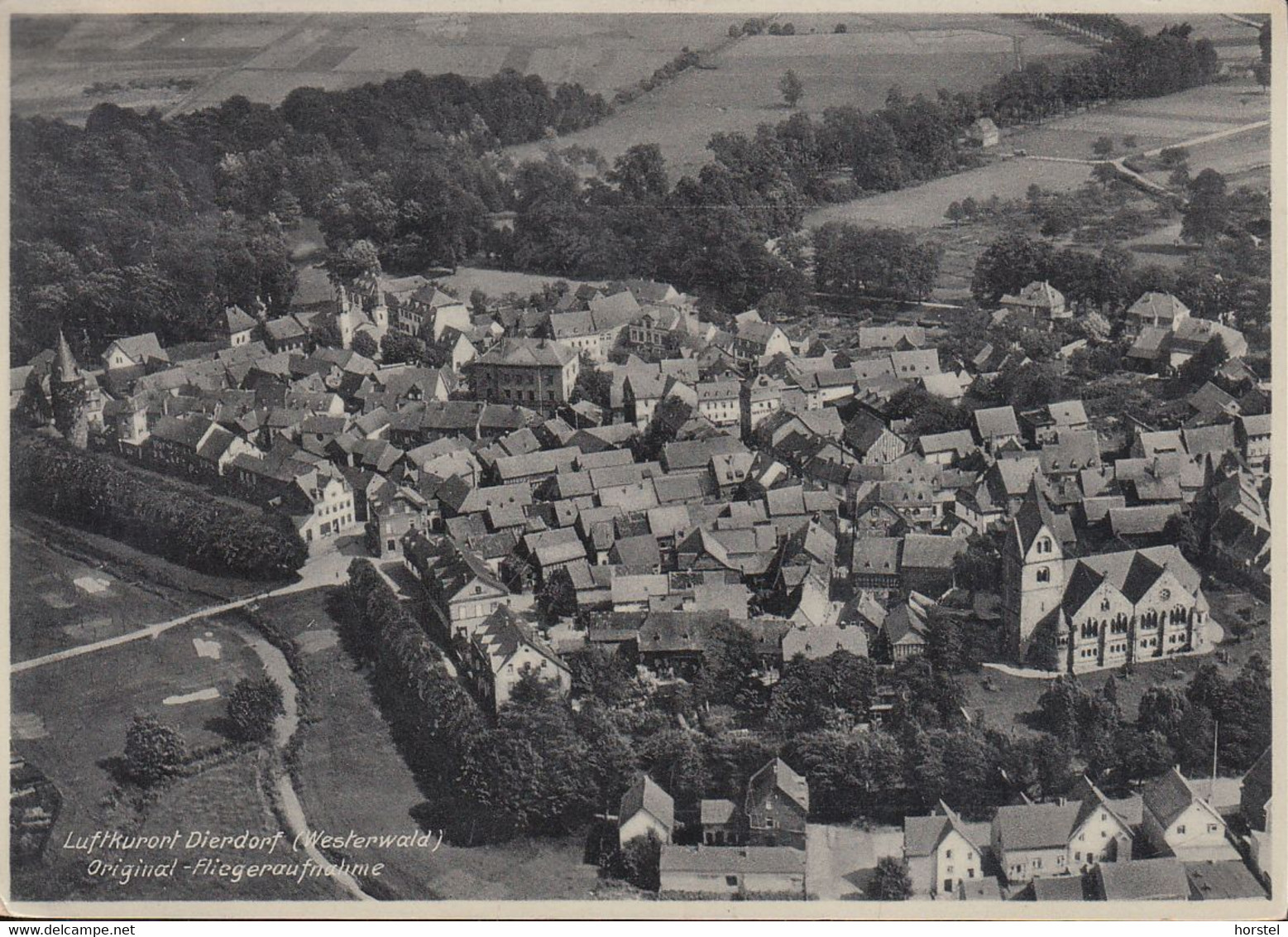 D-56269 Dierdorf - Westerwald - Orginal- Fliegeraufnahme 1937- Aerial View - Dierdorf