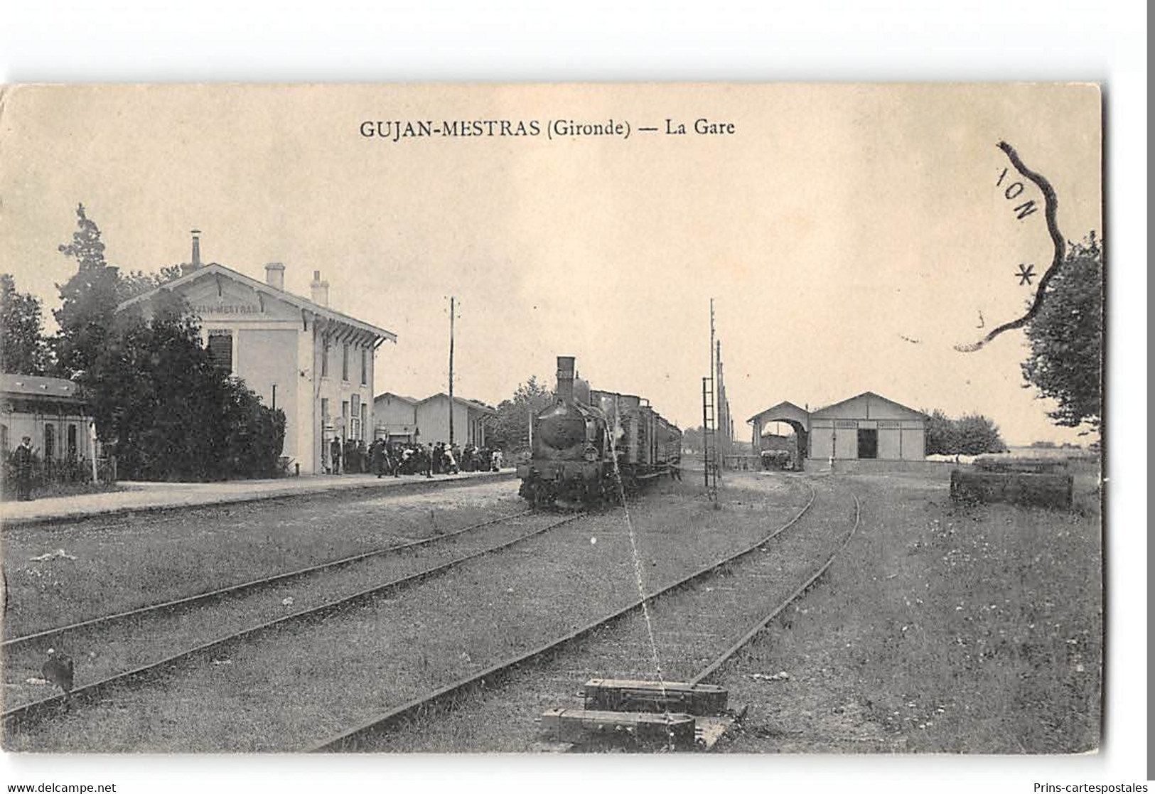 CPA 33 Gujan Mestras La Gare Train - Gujan-Mestras