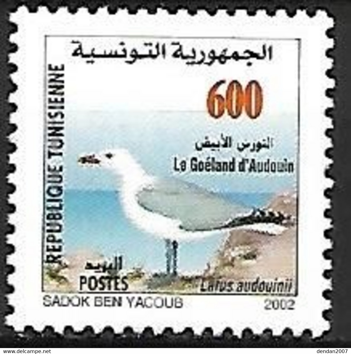 Tunesia - MNH ** 2002 :    Audouin's Gull  -  Ichthyaetus Audouinii - Möwen