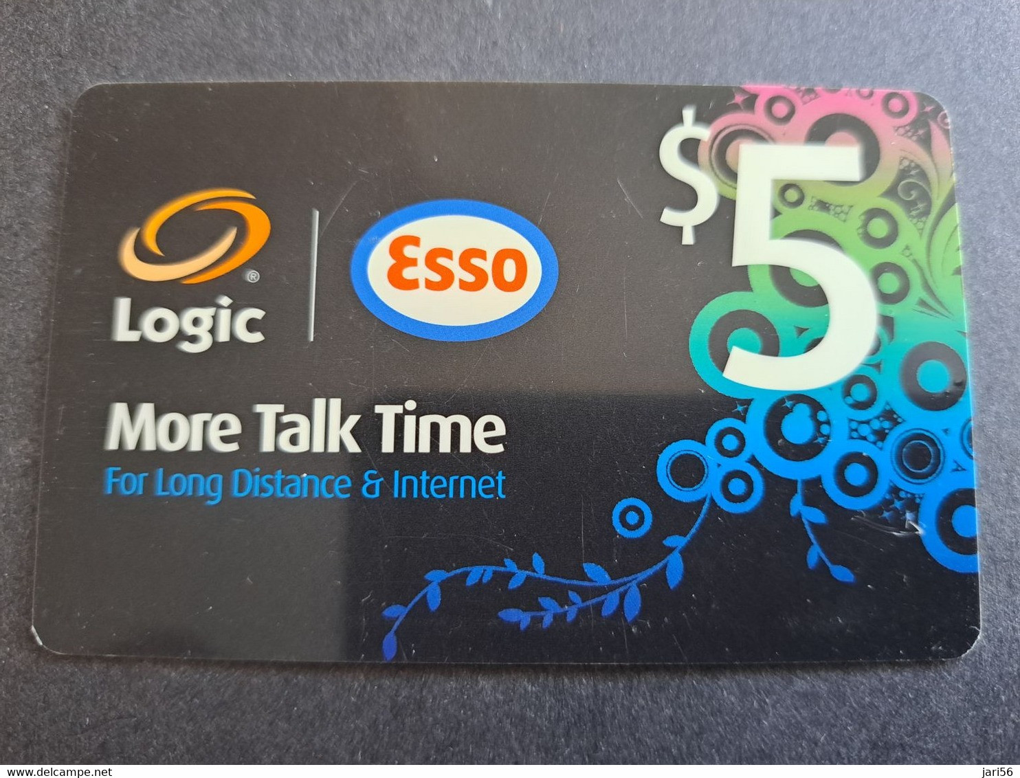 BERMUDA  $5,-  BERMUDA    LOGIC  BERMUDA  MORE TALK TIME / ESSO/       PREPAID CARD  Fine USED  **10355** - Bermude