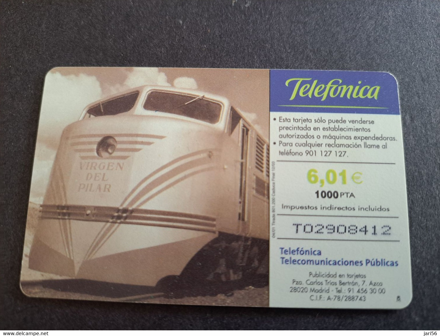 SPAIN/ ESPANA   2000pta TRAIN   TALGO  /  Nice  Fine Used  CHIP CARD  **10359** - Emisiones Privadas