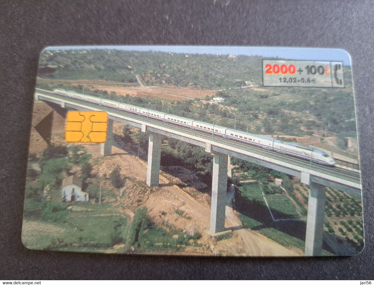 SPAIN/ ESPANA   2000pta TRAIN     /  Nice  Fine Used  CHIP CARD  **10360** - Emissions Privées