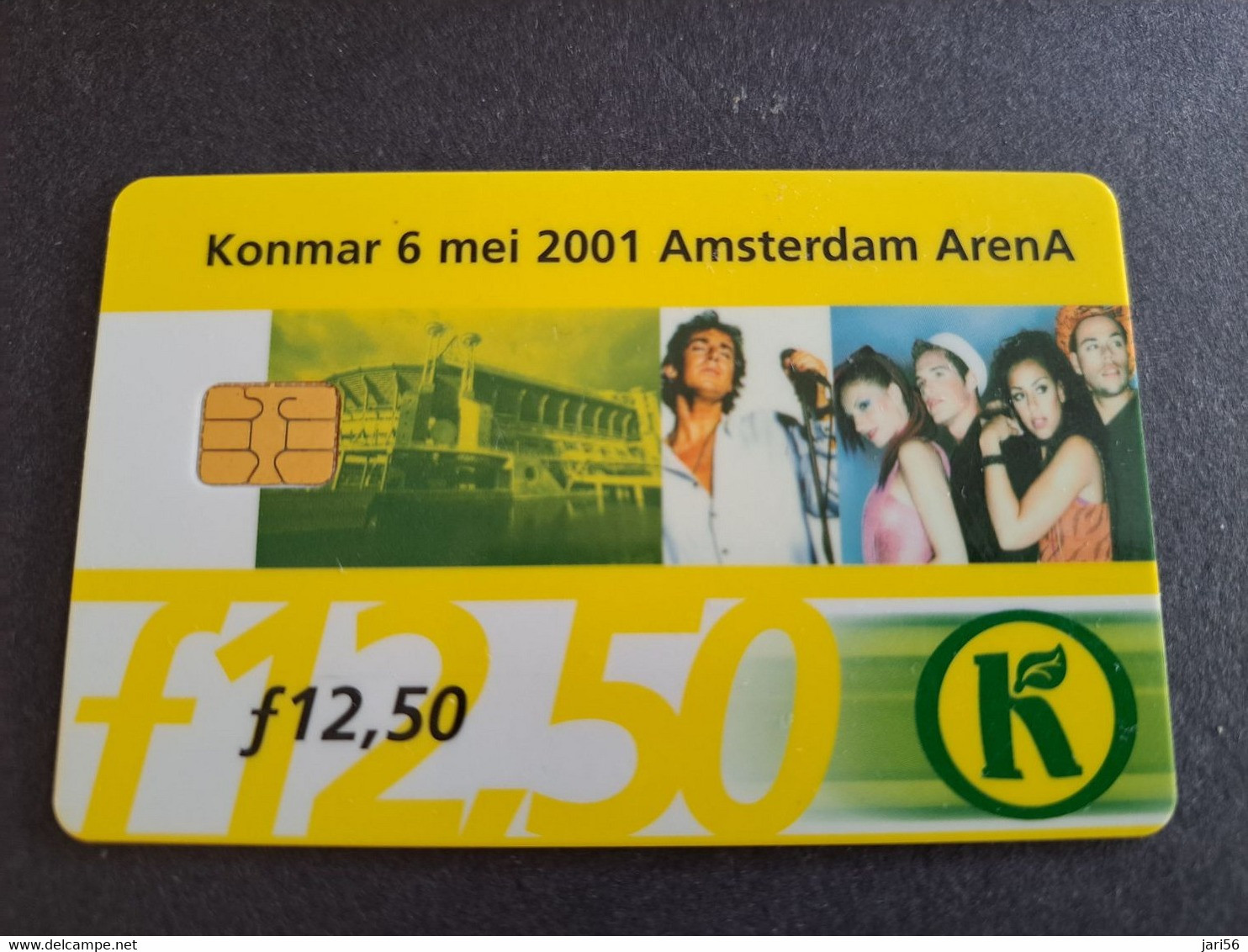 NETHERLANDS CHIPCARD HFL 12,50 ,- ARENA CARD / KONMAR     /MUSIC   - USED CARD  ** 10364** - Públicas