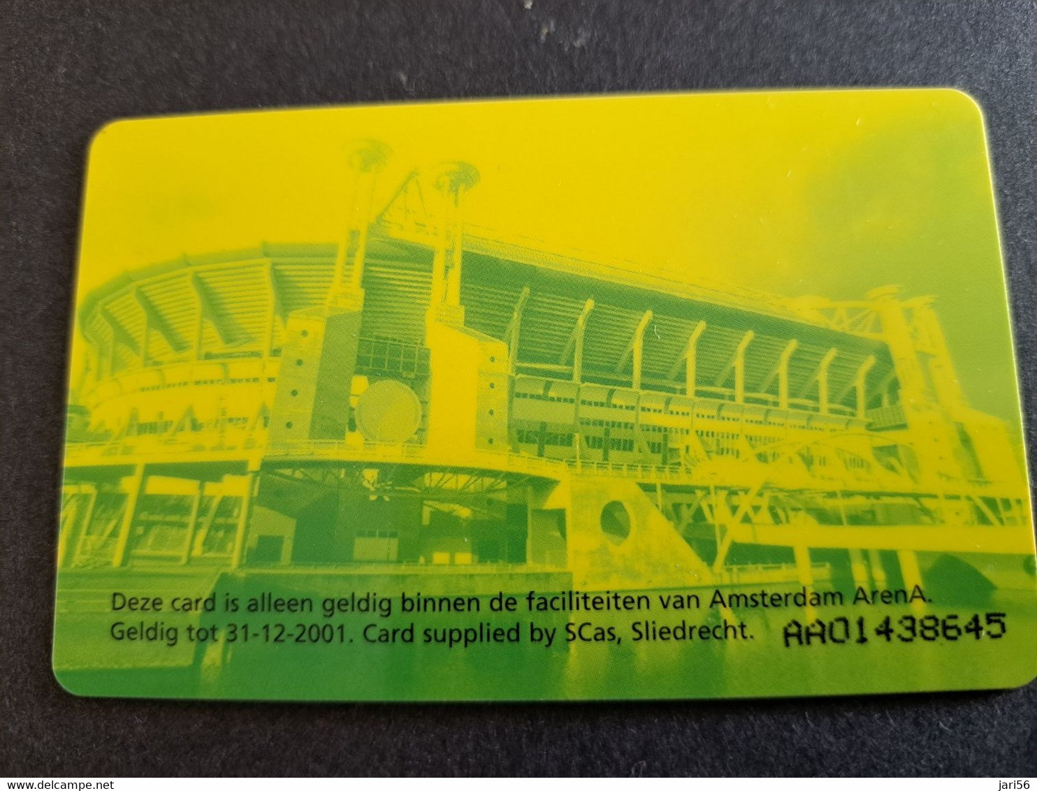 NETHERLANDS CHIPCARD HFL 12,50 ,- ARENA CARD / KONMAR     /MUSIC   - USED CARD  ** 10364** - Publiques