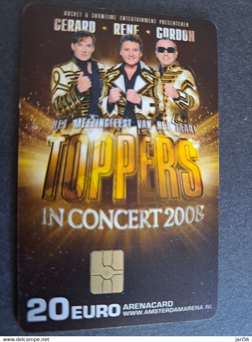 NETHERLANDS CHIPCARD € 20,-  ,- ARENA CARD / TOPPERS    /MUSIC   - USED CARD  ** 10365** - Publiques