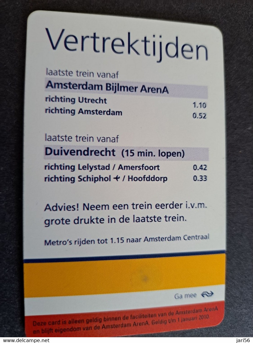 NETHERLANDS CHIPCARD € 20,-  ,- ARENA CARD / TOPPERS    /MUSIC   - USED CARD  ** 10365** - Openbaar