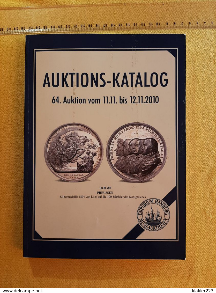 Auktions-Katalog 64. Auktion Vom 11.11 Bis 12.11.2010 - Numismatique