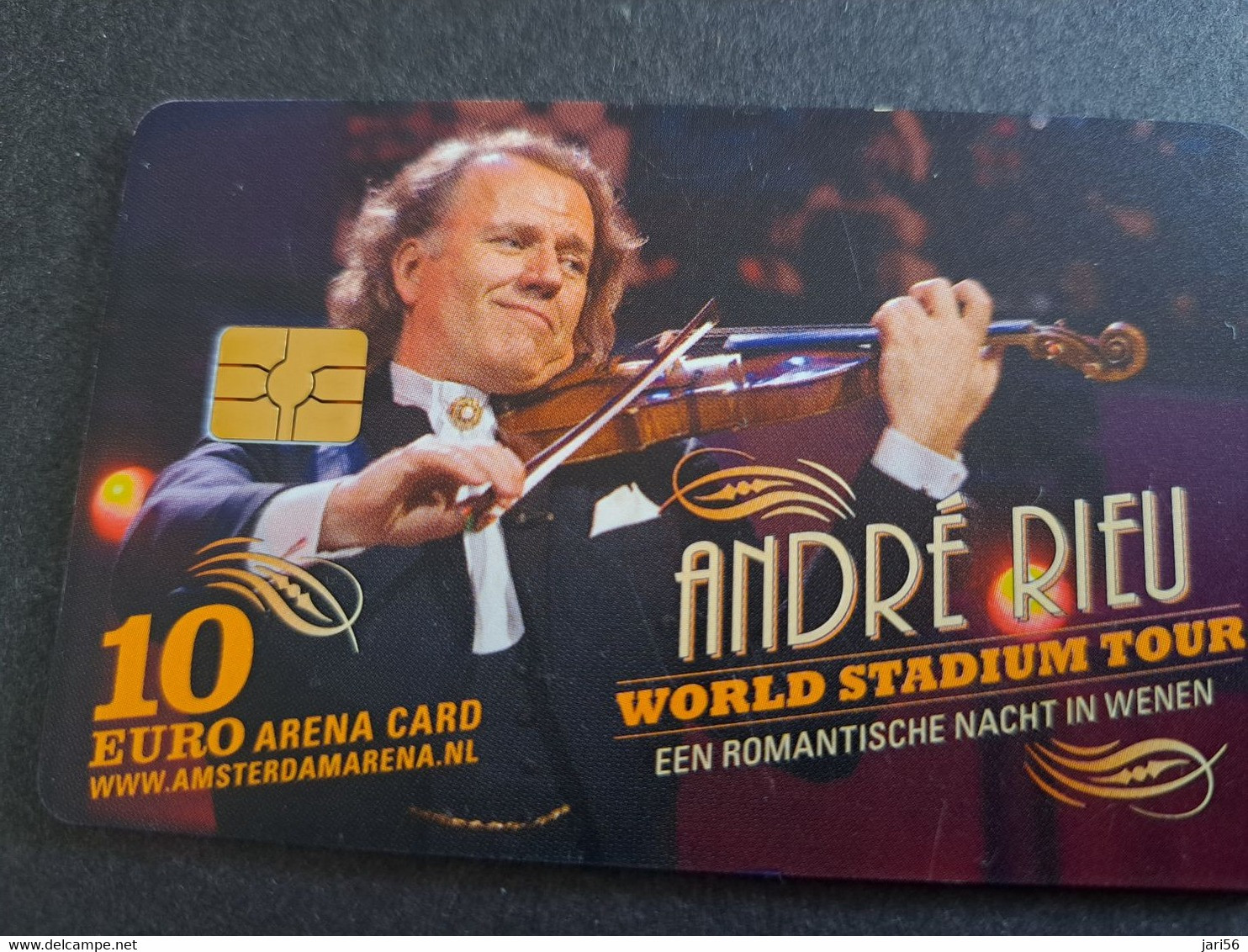 NETHERLANDS CHIPCARD € 10,-  ,- ARENA CARD / ANDRE RIEU/  DIFF BACK /  /MUSIC   - USED CARD  ** 10367** - Publiques