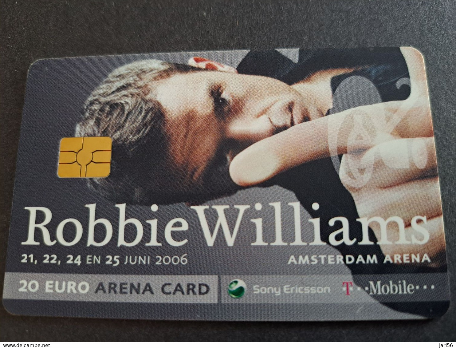 NETHERLANDS CHIPCARD € 20,-  ,- ARENA CARD / ROBBIE WILLIAMS   /MUSIC   - USED CARD  ** 10368** - Openbaar