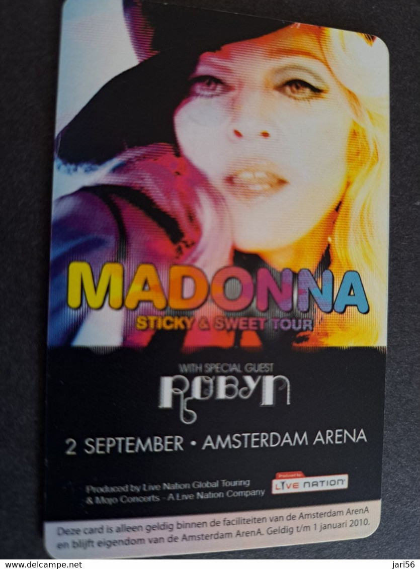 NETHERLANDS CHIPCARD € 20,-  ,- ARENA CARD / MADONNA STICKY SWEET TOUR  /MUSIC   - USED CARD  ** 10369** - Openbaar