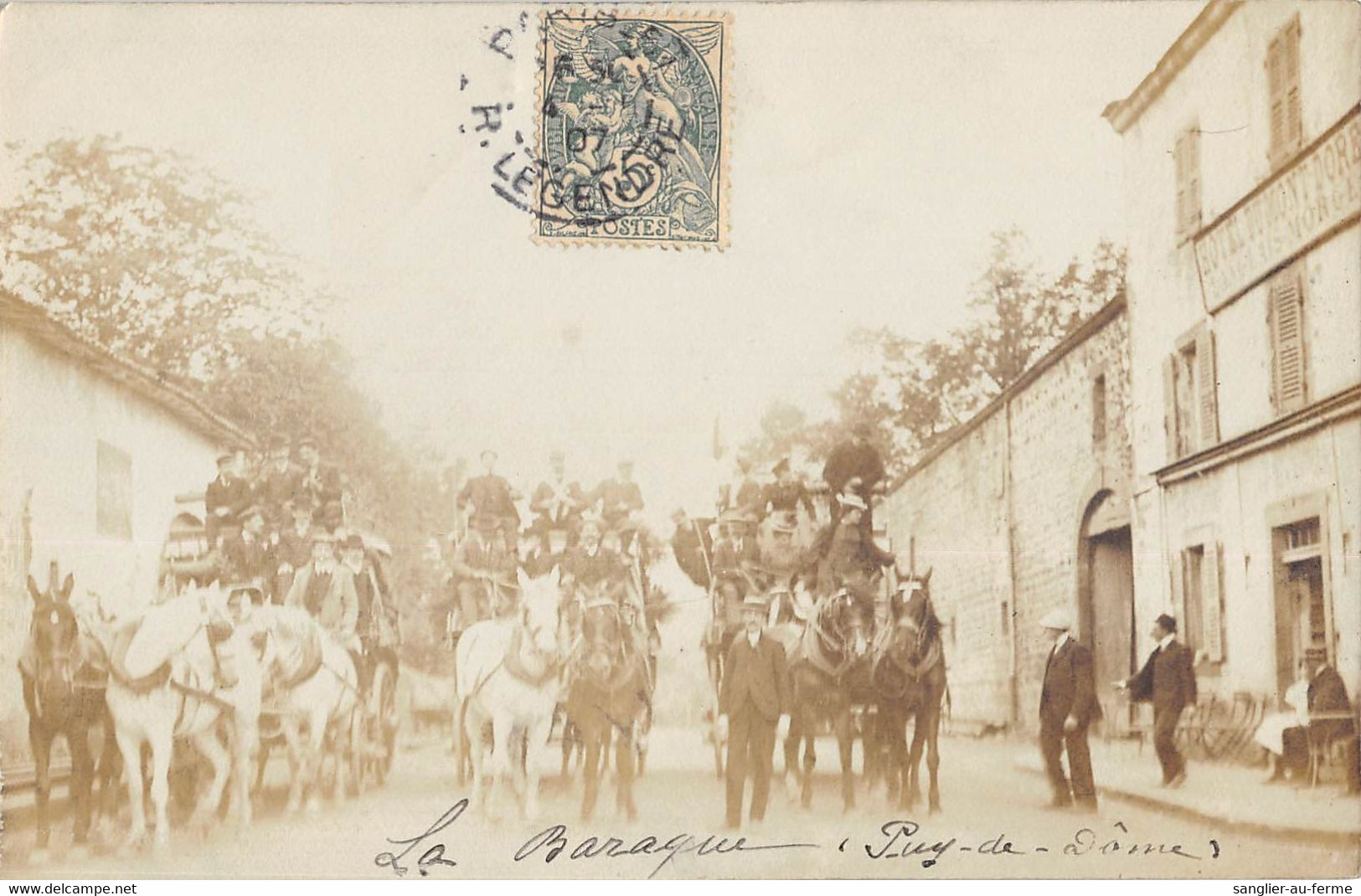 CPA 63 PUY DE DOME SUITE DE 3 CARTES PHOTO REPRESENTANT DES DILIGENCES SOUS LA NEIGE - Autres & Non Classés