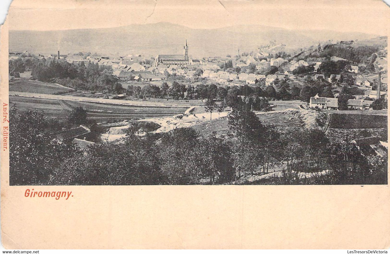 CPA  Giromagny - Panorama - Carte Précurseur - Dos Simple - Giromagny