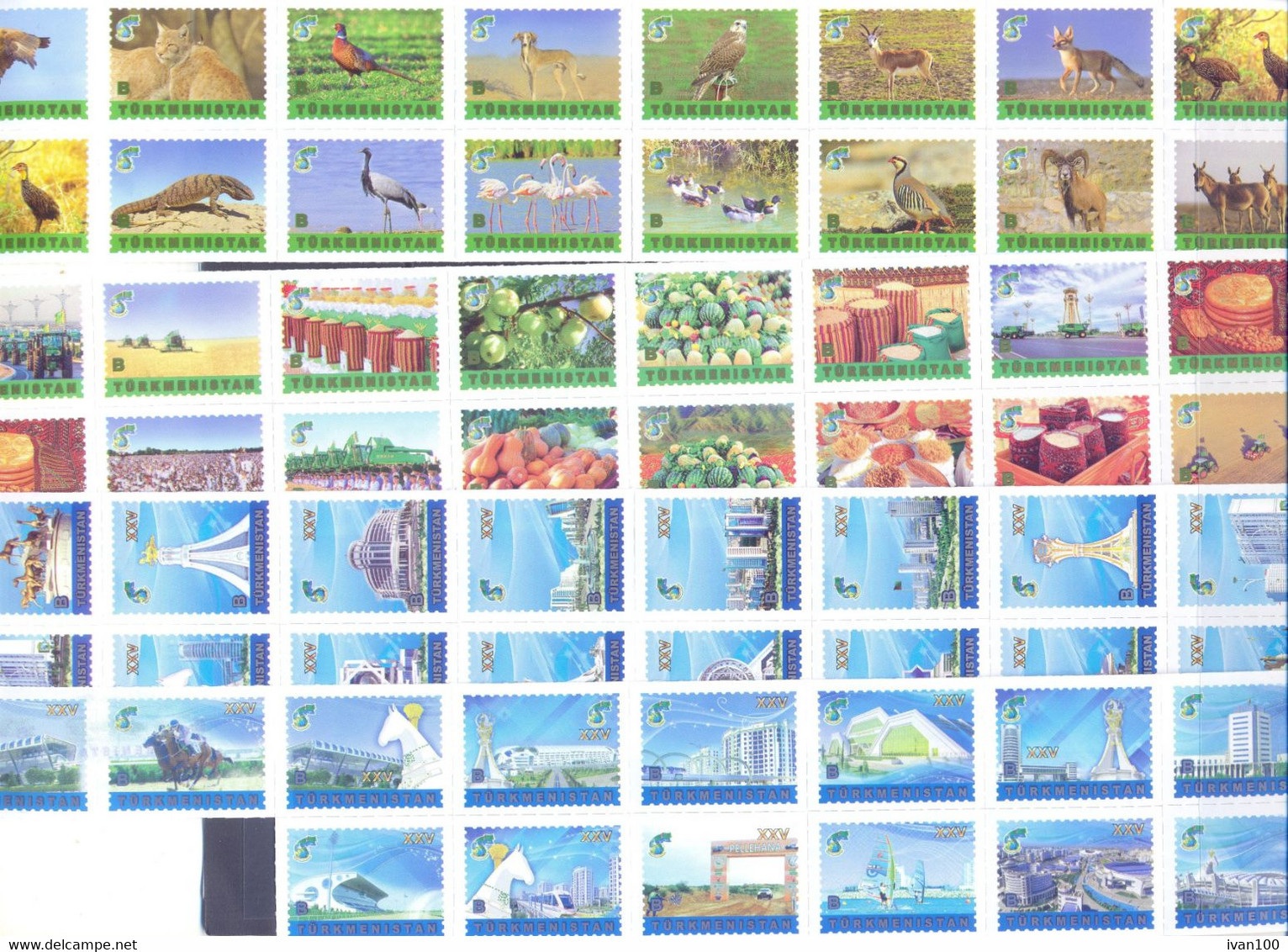 2021. Turkmenistan, Complete Year Set 2021, 203 Stamps, Mint/** - Turkmenistan