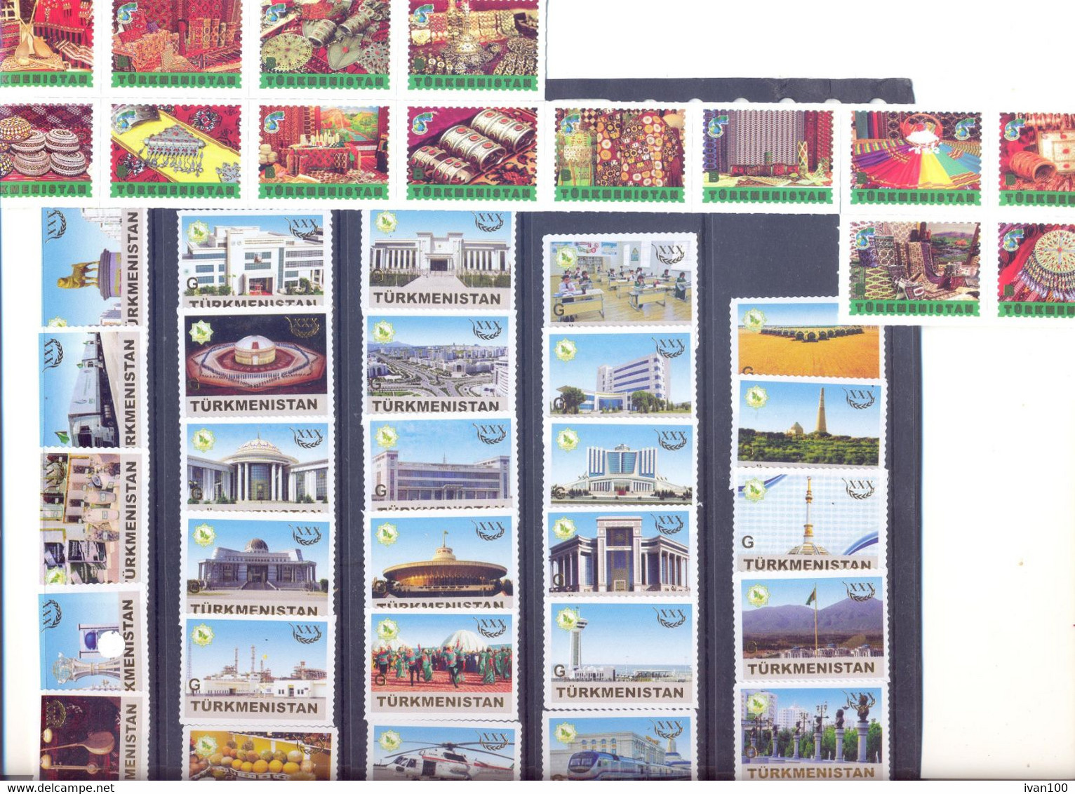 2021. Turkmenistan, Complete Year Set 2021, 203 Stamps, Mint/** - Turkménistan