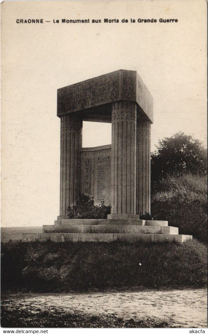 CPA CRAONNE Le Monument Aux Morts (157526) - Craonne