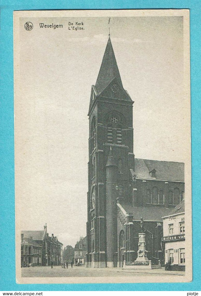 * Wevelgem - Wevelghem (West Vlaanderen) * (Nels, Uitg Van Haverbeke Cuvelier) De Kerk, église, Church, Kirche, Old - Wevelgem