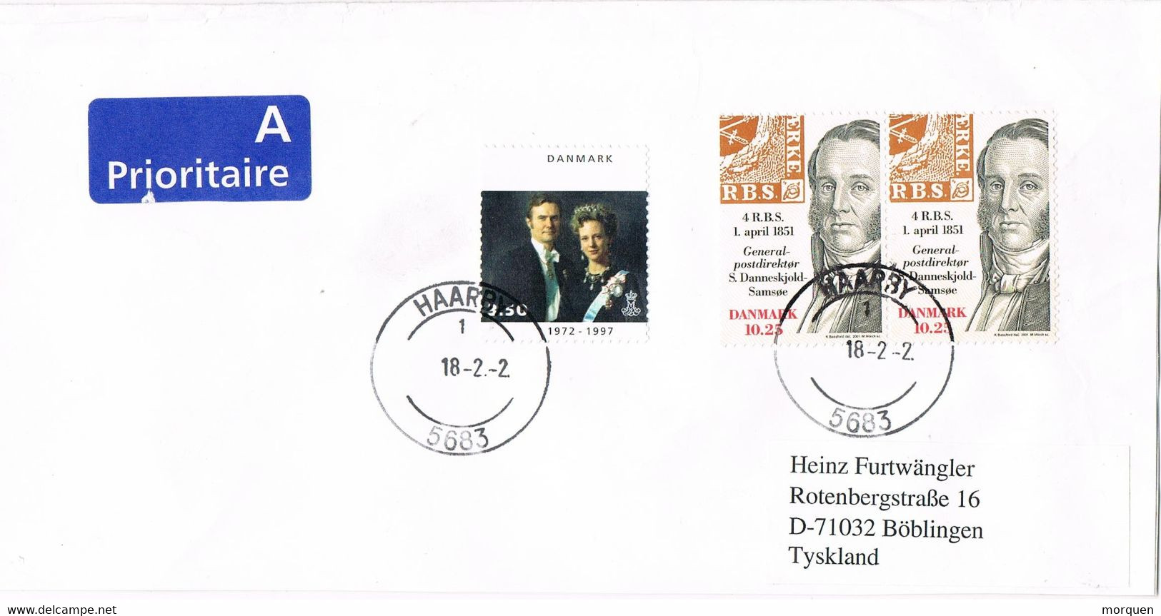 45581. Carta HAARBY (Danmark) 2002 To Germany - Lettres & Documents