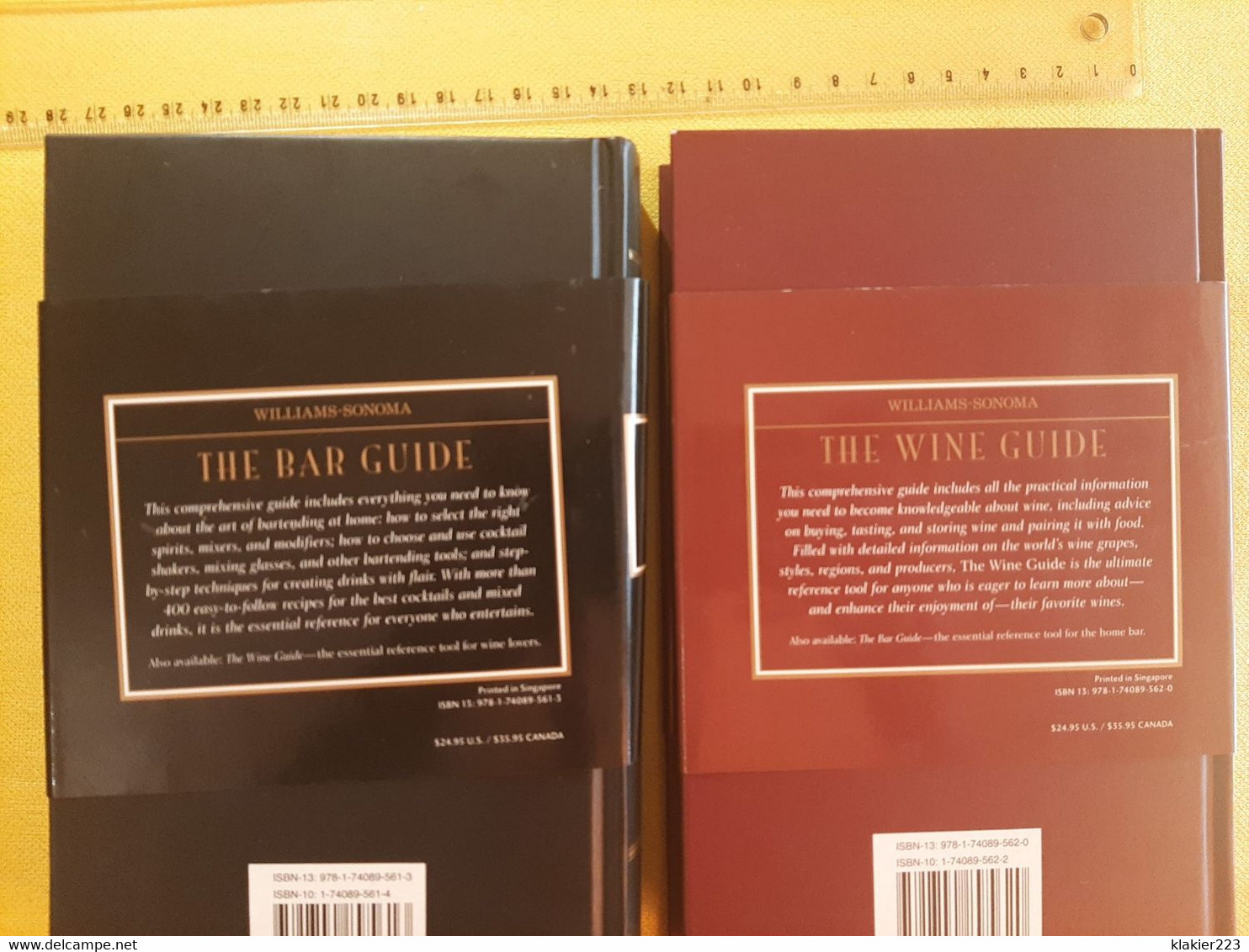 Williams-Sonoma - The Bar Guide / The Wine Guide - Européenne