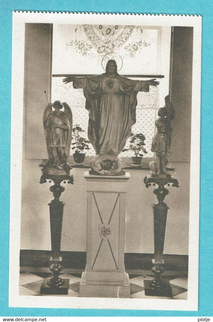 * Lochristi - Loochristy (Oost Vlaanderen) * (E. & B.) Institut Des Soeurs De Saint Vincent De Paul, Statue, Jesus - Lochristi