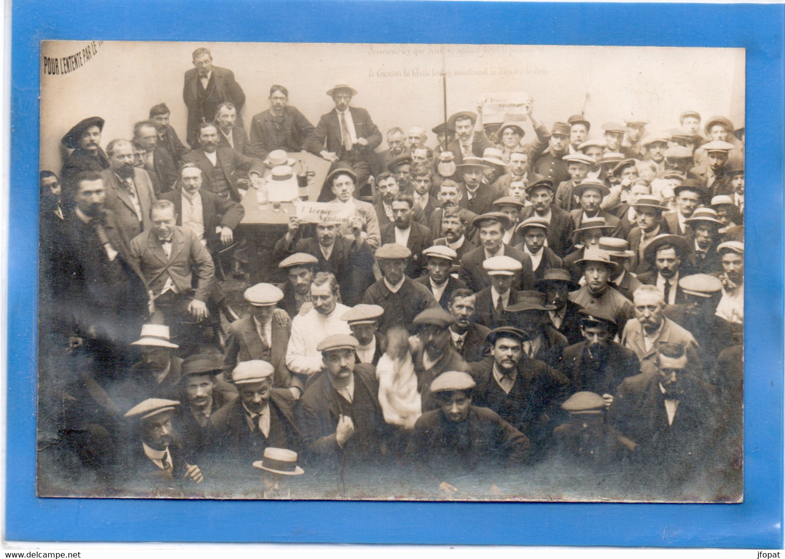 SYNDICATS - Carte Photo Du Groupe De La Bourse Libre - Labor Unions