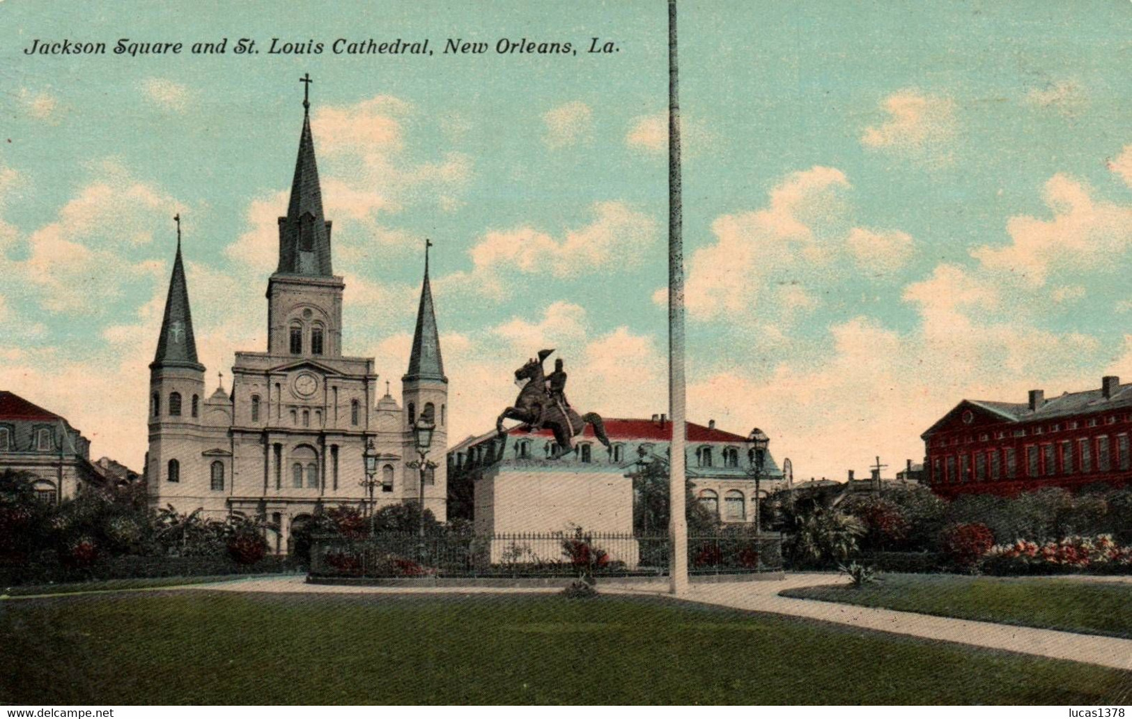 NEW ORLEANS / JACKSON SQUARE AND ST LOUIS CATHEDRAL - New Orleans