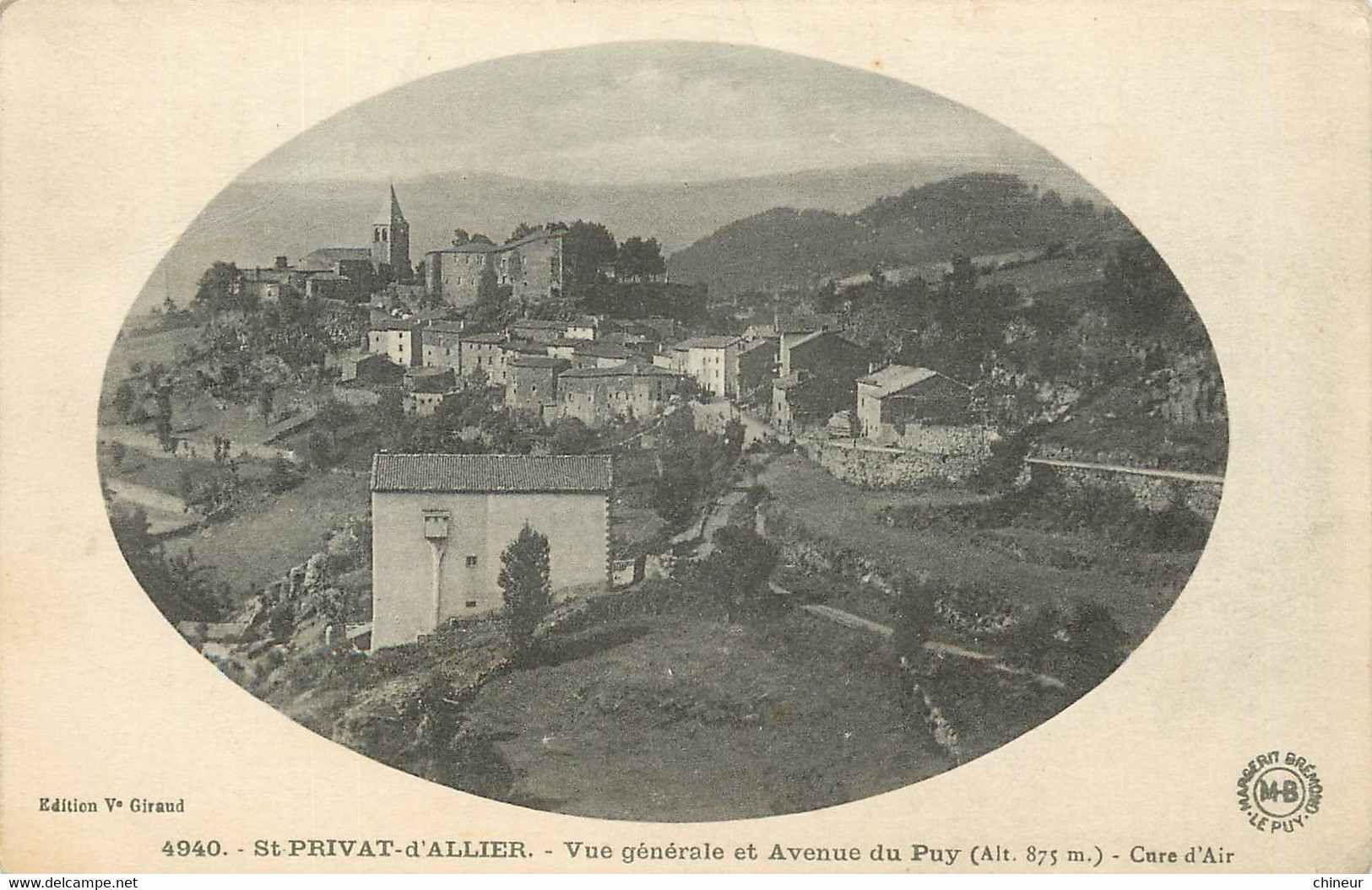 SAINT PRIVAT D'ALLIER VUE GENERALE ET AVENUE DU PUY - Other & Unclassified