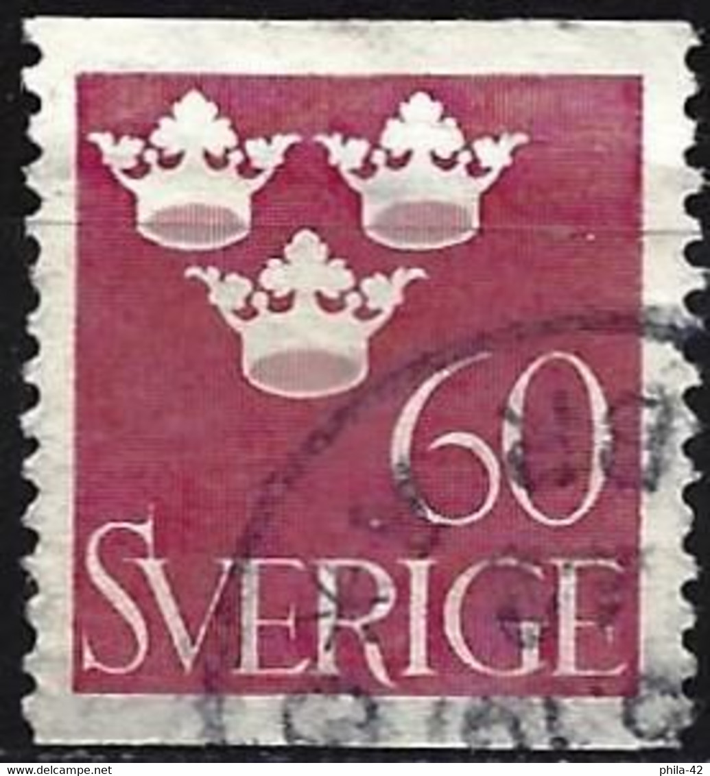 Sweden 1939 - Mi 268A - YT 266 ( Three Crowns ) - Errors, Freaks & Oddities (EFO)