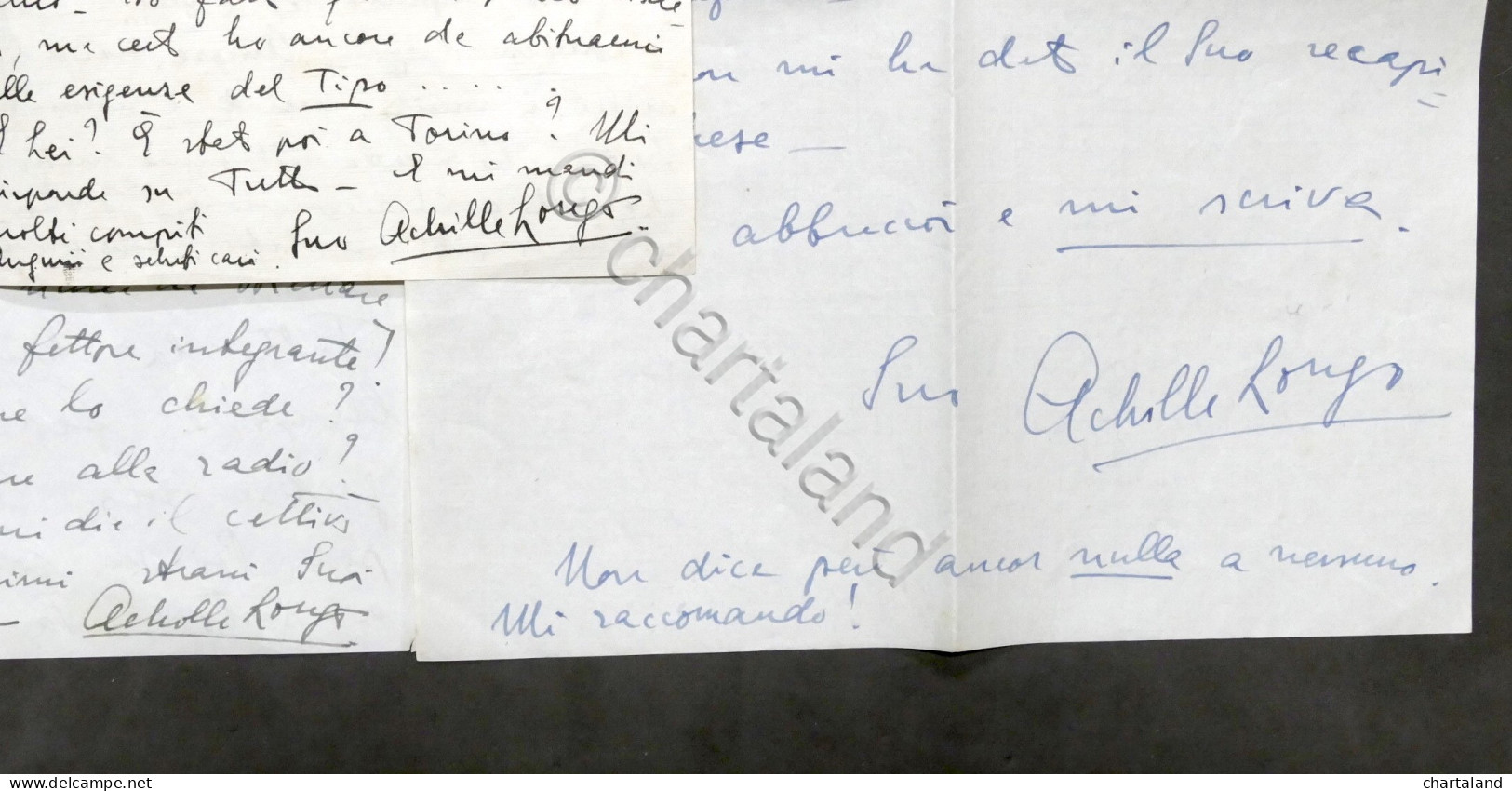 Lotto 4 Lettere Autografo Compositore Achille Longo A Ruggero Maghini - 1937 - Other & Unclassified