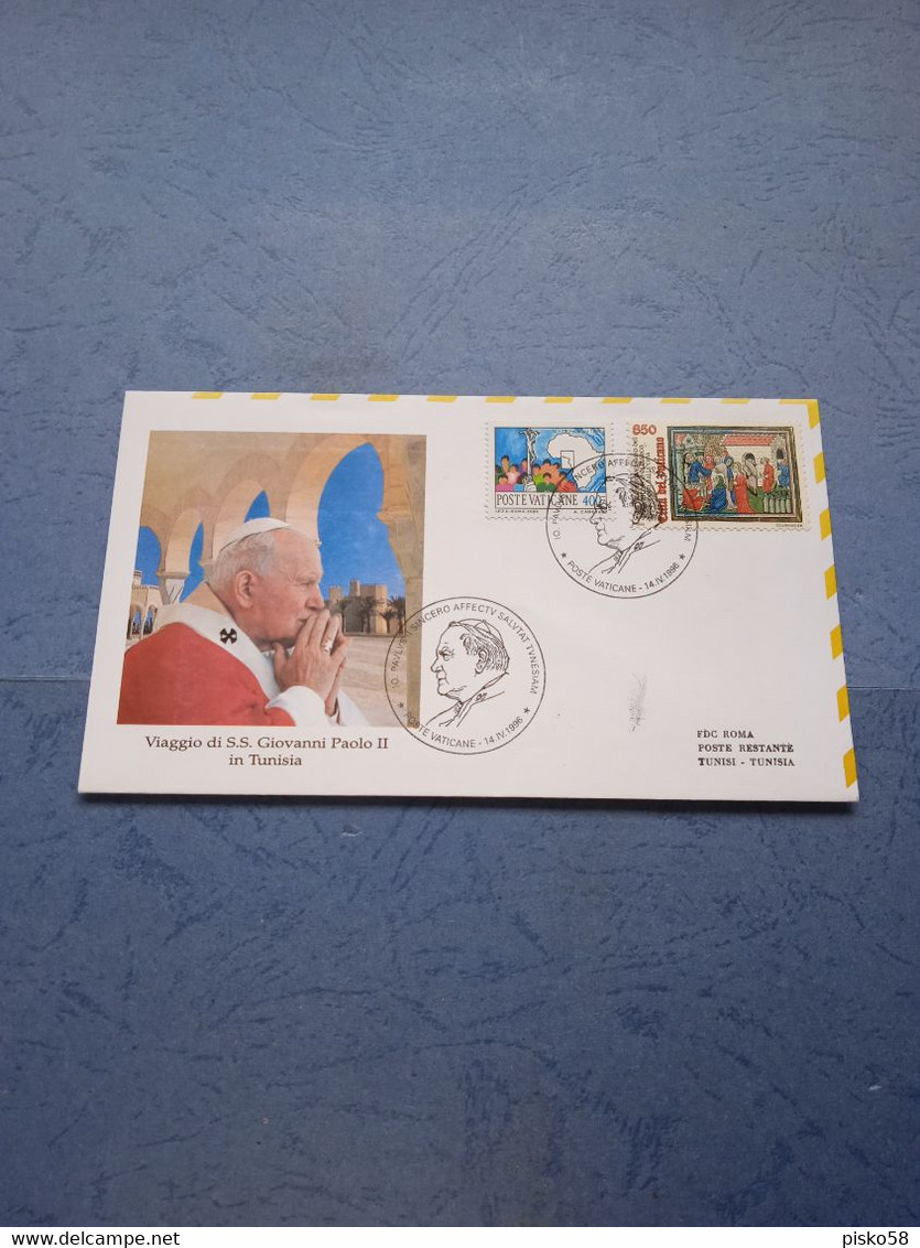 Vaticano-visita Pastorale Di S.s. Giovanni Paolo II In Tunisia - Storia Postale