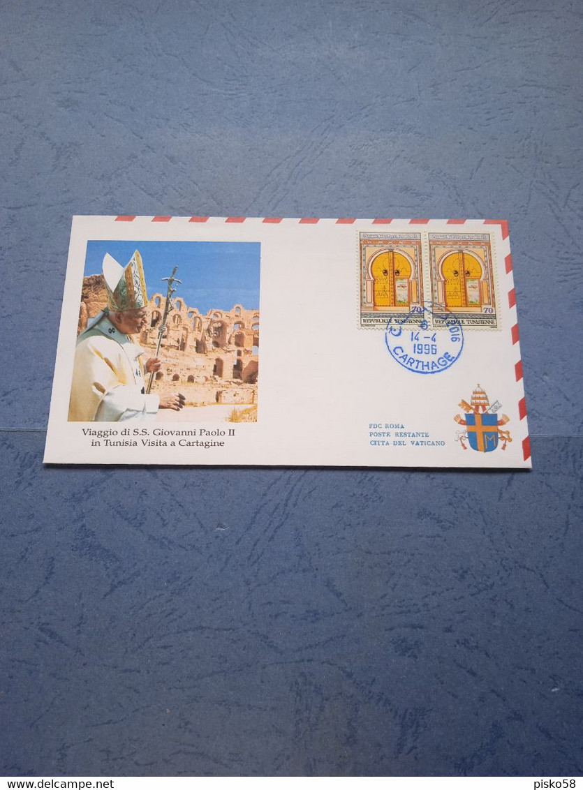 Vaticano-visita Pastorale Di S.s. Giovanni Paolo II In Tunisia - Storia Postale