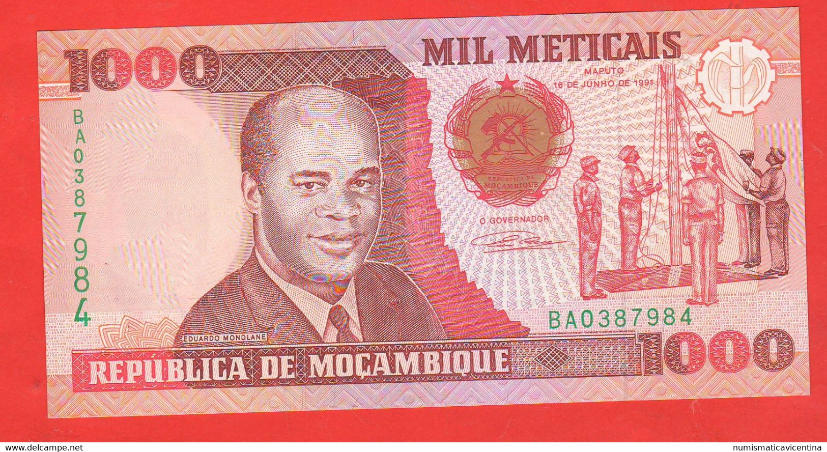 Mozambico Mille Meticais 1991 Banco De Mozambique Mil Meticais 1991 - Mozambique