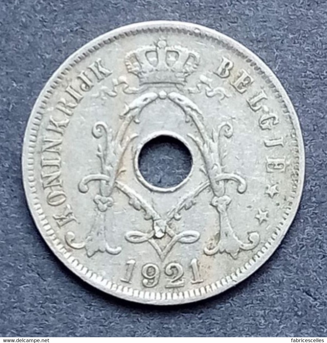 Belgique - 25 Centimes 1921 "Koninkrijk België" - 25 Cents