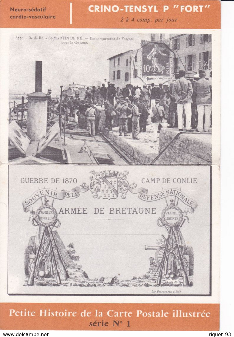 Petite Histoire De La Carte Postale Illustrée - Série N°1- Dépliant 3 Volets - Advertising