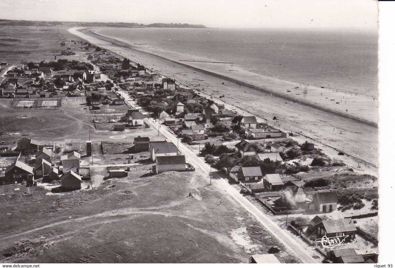 Lot 2 Cp - ST-MARTIN-de-BREHAL - Vue Aérienne De La Plage, Au Loin Granville - Autres & Non Classés