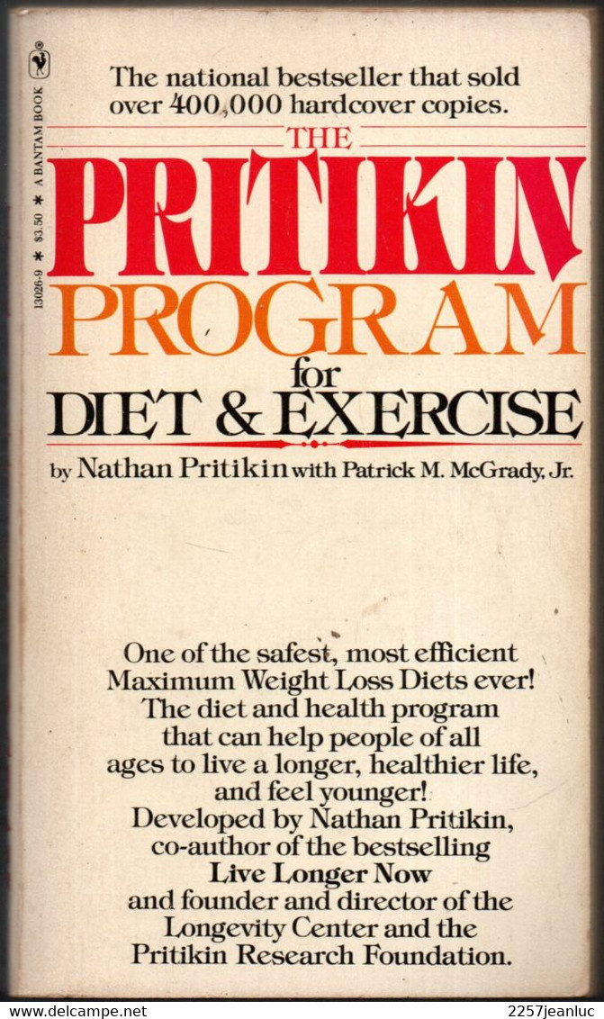 The Pritikin Program For Diet & Exercise .Edition 1980 - Cultura