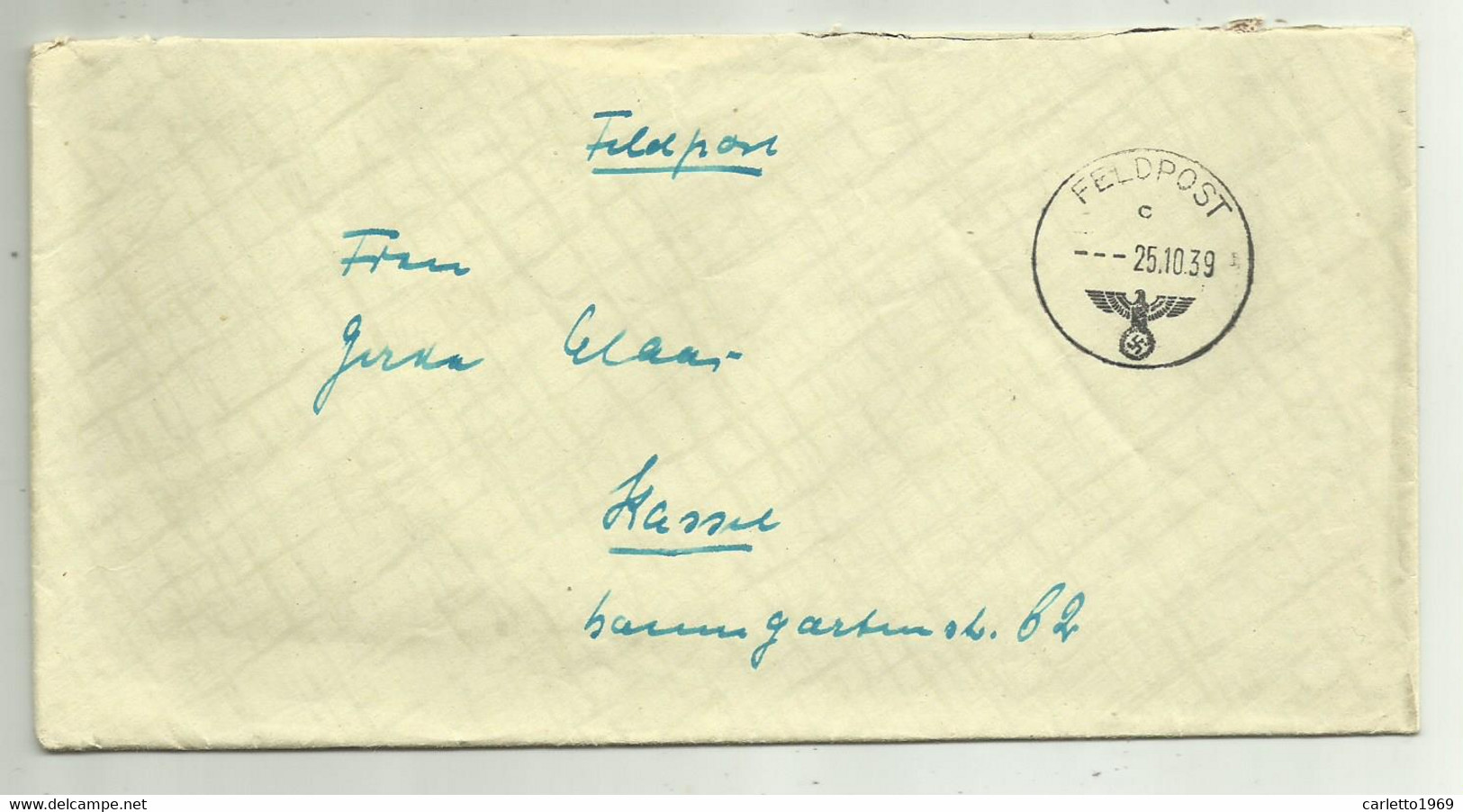 FELDPOST 1939 CON LETTERA - Lettres & Documents